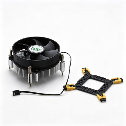 MOOKEENONE 12V RGB CPUクーラー 90mmファン アルミヒートシンク デスクトップ用CPU冷却、最大80W TDP対応 Intel用 LGA 1150 1151 1155 1156 1200 1366対応