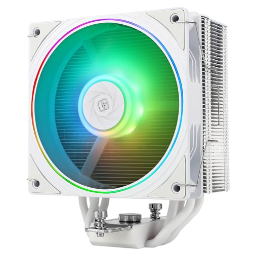 THERMALRIGHT Assassin Spirit 120 EVO ホワイト ARGB CPUクーラー 120mm PWM 静音 ARGB ファン CPUエアクーラー AGHP 4th Technology、Intel lga1700/1150/1151/1200&AMD:AM4/AM5、コンピュータークーラー対応 D6-CAD