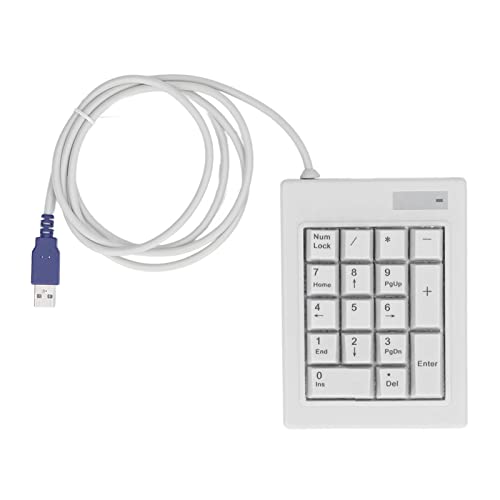 Multi-Wits 17キー数値キーパッド、機械的線形アクションスイッチ、USB有線、ラップトップデスクトップPC用のスプラッシュプルーフ設計、ビジネス産業管理の幅広いアプリケーション Multi-Wits6th09uiycb