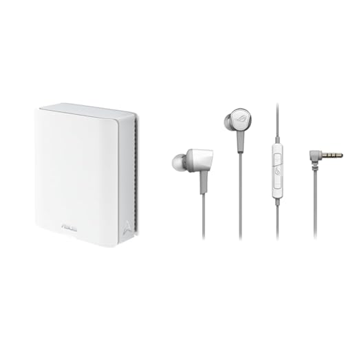 ASUS 【セット買い】ASUS WiFi RT-BE18000 無線 ルーター 最新規格WiFi7 ＋ASUS ゲーミングイヤホン ROG Cetra II Core Moonlight White PS5/PS4/PC/Switch/スマートフォン / Amazon限定2年保証 / 国内正規代理店品
