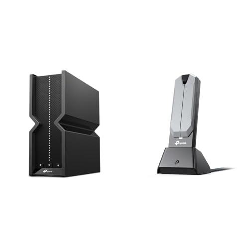 TP-Link 【セット買い】【Amazon.co.jp限定】TP-Link WiFi 7 無線LAN ルーター BE15000規格 320MHz トライバンド 10Gポート MLO 4K-QAM Archer BE700 + WiFi 7 子機 BE6500規格 2882Mbps(6GHz) + 2882Mbps(5GHz) + 688Mbps(2.4GHz) 160MHz Archer TBE400UH/A