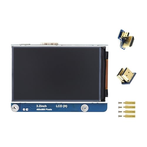 Rulbelok マルチプラットフォーム 3.2 インチ LCD ディスプレイ、調整可能な明るさ 480x800 解像度、10 / 8.1 / 8 / 7 広視野角