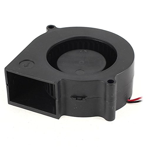 Symbiamo 75ミリメートルX30ミリメートル2ピンDC 12VブラシレスファンPCコンピュータブラックの冷却ファン