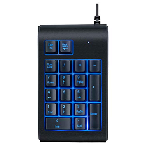 PHENOFICE 黒色のプラ製ポータブルキーボード 滑らかな仕上げシンプルデザイン講義や会議に最適なミニUSBテンキーパッド 18BJ2O6JFKSA00031YOC