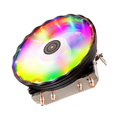 RAFGALDEX 2 / 4 ヒートパイプ CPU クーラー 4 ピン PWM RGB 静音 LGA 2011 775 1200 1150 1151 1155 X79 X99 AM3 AM4 CPU 冷却ファン Rgb ファンコントローラ制御コンピュータケース冷却ハブ