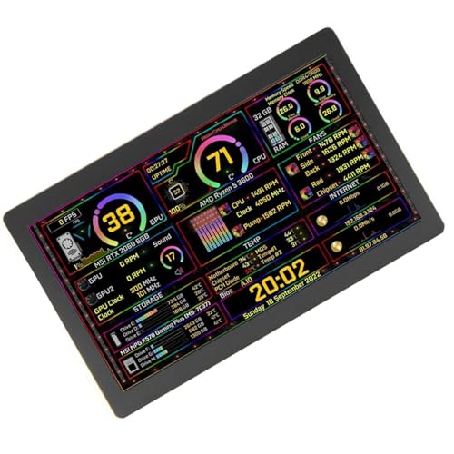sodeber 5インチタイプCセカンダリスクリーンコンピュータCPU GPUモニターUSBディスプレイサブスクリーンダイナミック1024x600 LCDディスプレイデスクトップスイッチング