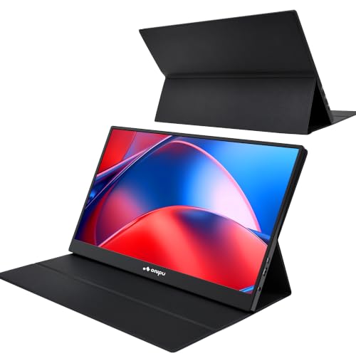 ONPU モバイルモニター タッチパネル 14インチ IPS 1920×1200 非光沢 軽量500g 薄型 USB Type-C スタンドカバー付き ディスプレイ O-NDP14TP-BK-01