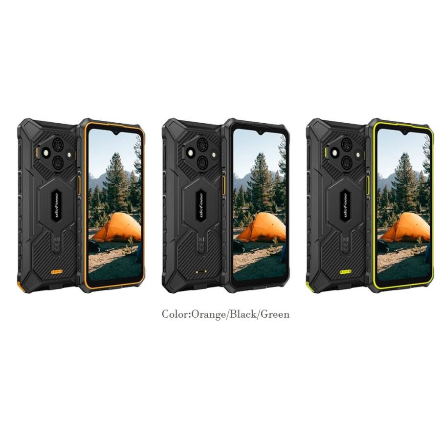 Ulefone RugKing 3 Pro 黒色 8+8GB 128GB 6.56インチ 120Hz 5700mAh Android 15 日本語+グーグルプレイ対応 タフネススマホ 防水防塵 耐衝撃対応