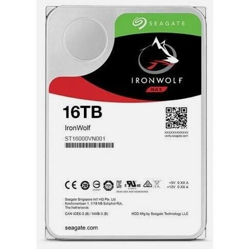 IRONWOLF Seagate ST16000VN001 IronWolf 16TB 7200rpm 3.5インチ SATA III Hard Drive