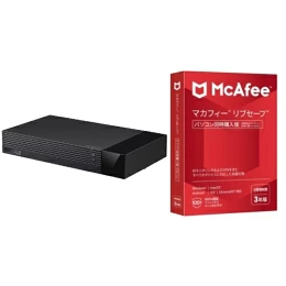 バッファロー BUFFALO HDV-SAM4.0U3-BKA TV録画用 外付けHDD 4TB + マカフィー リブセーフ 3年 同時購入版
