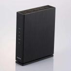 ELECOM 【新品/取寄品】無線LANルーター親機/11ax.ac.n.a.g.b/1201+574Mbps/有線Giga/IPv6(IPoE)対応/ブラック W