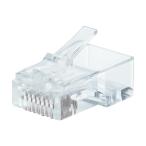 ELECOM エレコム RJ45コネクタ CAT6・CAT6A対応 単線・ヨリ線対応 100個入 LD-6RJ45T100 1点