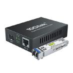 【並行輸入品】 10Gtek ギガビット 光メディアコンバーター シングルモード デュアルLCファイバー 1.25Gb/s SFPモジュール to 10/100/1000Base-Tx 1000Base-LX