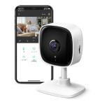 【並行輸入品】 TP-Link Tapo 1080P Indoor Security Camera for Baby Monitor, Dog Camera w/Motion Detection, 2-Way Audio Siren, Night Vision, Cloud ＆