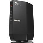AirStation バッファロー BUFFALO Wi-Fiルーター AirStation WSR6500BE6P/DBK ブラック Wi-Fi 7 11be 対応 デュアルバンド 5764+688Mbps 無線LANルーター 高速 安定 通信 縦置き 据え置き メッシュWi-Fi対応