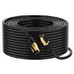 【並行輸入品】 CAT8 イーサネットケーブル 屋外＆屋内 2FT-100フィート 高耐久 防水 26AWG 40Gbps Cat8 LANネットワークケーブル 金メッキRJ45コネクタ付き