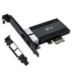【並行輸入品】 2.5G デュアル RJ45 ポート PCI-E ネットワークカード RTL8125B Conrtoller付き QFly 2.5Gb イーサネットアダプターカード