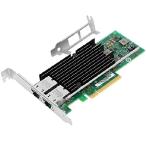 【並行輸入品】 Vogzone 10Gb PCI-E NICネットワークカード Intel X540-T2,100MbE/1GbE/10GbE 銅デュアルRJ45ポート用 Intel X540チップ 10GbE PCI Express 2.1