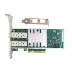 【並行輸入品】 10GB ネットワークカード デュアルSFP+ポート PCIEx8 イーサネット コンバージド サーバー Intel X520-DA2 82599ES チップ Windows