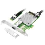 【並行輸入品】 M.2 - 10GbE 光ファイバーネットワークカード シングルSFP+ポート Intel