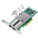 【並行輸入品】 Vogzone Intel X520-DA2/X520-SR2 10GbE コンバージド ネットワークカード デュアル SFP+ ポート PCI-E X8 + Intel 82599ES チップ付き