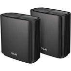ASUS WiFi 無線 ルーター 867+1734+400Mbpsトライバンドメッシュ ZenWiFi AC (CT8)(黒) 2 パック