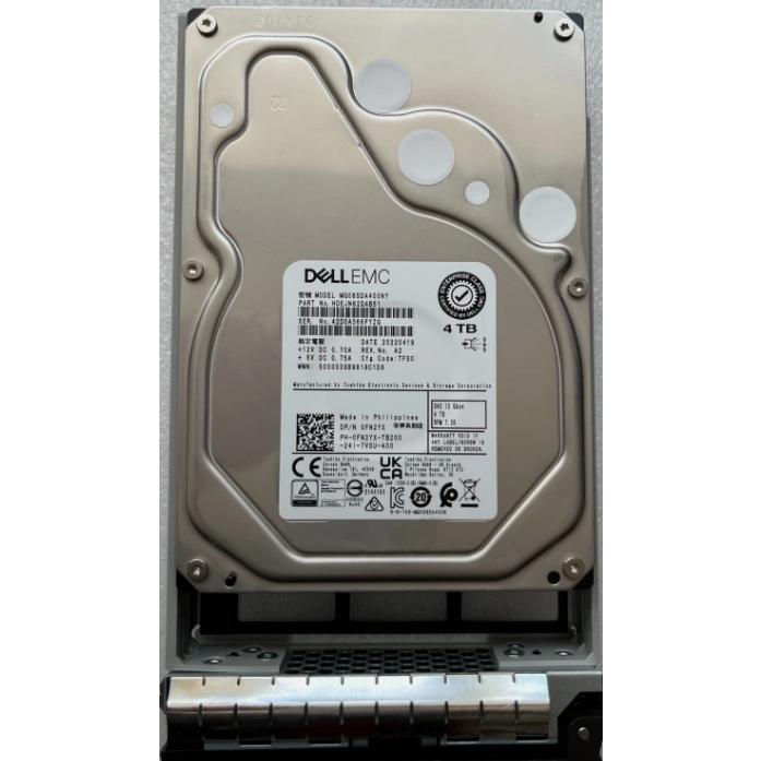 TOSHIBA 【1年保証】Hard Drive Dell 0FN2YX MG08SDA400NY 4TB 7.2K 256MB SAS-3 3.5