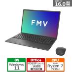富士通 【未使用】Fujitsu FMV Note A A77-K3 FMVA77K3BA ブライトブラック 【R7-7735U 16G 512G(
