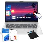 Lenovo HP 17.3" HD+ Touchscreen Laptop Computer - with Office Lifetime, Intel i7-1355U(10-Core), Intel Iris Xe