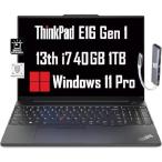 Dynabook レノボ Lenovo ThinkPad E16 Business Laptop (16" FHD+ Anti-Glare, Intel 13th Gen 10