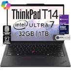富士通 レノボ Lenovo ThinkPad T14 Business Laptop (14" FHD+ IPS, Intel Ultra 7 155U, 32GB DDR5