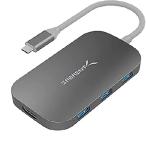 【平行輸入品】SABRENT USBハブ DS-UHCR シルバー