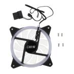 PC用 ケースファン RGB LED変色照明 3ピン/4ピンコネクタ接続 12cm 冷却ファン 静音