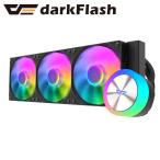 darkFlash｜ダークフラッシュ 高コスパ水冷CPUクーラー「DG360」(ブラック) DG360ARGB-BLACK 返品種別B