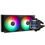 thermalright FW 240ブラックARGB CPUウォータークーラー、2000RPMの2つのPWMファン、320 * 240解像度の