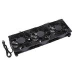 【並行輸入品】 3x120mm 360mm 5V USB Powered Cooling Fan for Router Rack DIY Audio Video Network Cabinet Server Cooling Projects and Equipment
