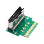 chenyang スリムライン SAS 74ピン SFF-8654 オス-メス 90度角度付きエクステンダーアダプター マザーボード拡張用