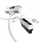 AsiaHorse Hydrus 24ピン PC用スリーブケーブル マザーボード用電源 延長ケーブル [18 AWG高性能銅コア] 30CM 1本の2