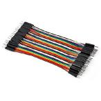 【並行輸入品】 Chanzon 40pcs 10cm Male to Male Header Jumper Wire Dupont Cable Line Connector 40 pin Ribbon Solderless Multicolored for Arduino