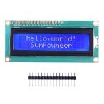 【並行輸入品】 SunFounder LCD1602 Module with 3.3V Backlight Compatible with Arduino R3 Mega2560 Raspberry Pi 16x2 Character White on Blue Background