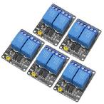【並行輸入品】 WMYCONGCONG 5個セット 12V 2チャンネルリレー モジュール オプトカプラー拡張ボード オプトカプラー保護 （12V 2チャンネル）