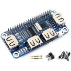 【並行輸入品】 4ポート Raspberry Pi USB ハブハット Raspberry Pi 4B/3B+/3B/2B/B+/A+/Zero/Zero W用 4つのUSBポート付き