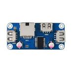 【並行輸入品】 Waveshare Ethernet/USB HUB HAT (B) for Raspberry Pi Series 1x RJ45 Ethernet Port 3X USB 2.0 Ports
