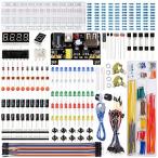【並行輸入品】 Miuzei エレクトロニクス コンポーネントファンキット 供給モジュール付き ジャンパーワイヤー 830タイポイントブレッドボード