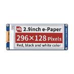 【並行輸入品】 Coolwell Waveshare Epaper HAT 2.9 Inch Eink Display 296×128 Red Black White Three Color E-Paper Screen for Raspberry Pi 4B+ 4B 3B+ 3B