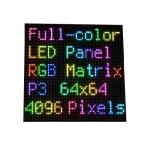 【並行輸入品】 Coolwell RGB フルカラー LED マトリックスパネル Raspberry PiとArdui用 3mmピッチ 64×64 4096個 RGB LED 明るさ調節可能