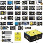 【並行輸入品】 KEYESTUDIO 37 in1センサーキット37センサーモジュール for Arduino Raspberry Piプログラミングプロジェクト用スターターキット、電子部品STEM