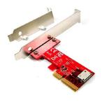 【並行輸入品】 Ableconn PEX-OL153 PCIe OCuLink SFF-8612 アダプターカード - PCI Express 4.0 4レーンカード