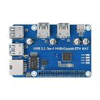 【並行輸入品】 Waveshare USB 3.2 Gen1 およびギガビット イーサネット HUB HAT ラズベリー パイ 3X USB 3.2 Gen1 1x ギガビット イーサネット