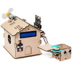 【並行輸入品】 KEYESTUDIO Micro:Bit V2 スマートホームキット、楽しい Microbit Stem コーディング プロジェクト付き (Microbit V2 付属)